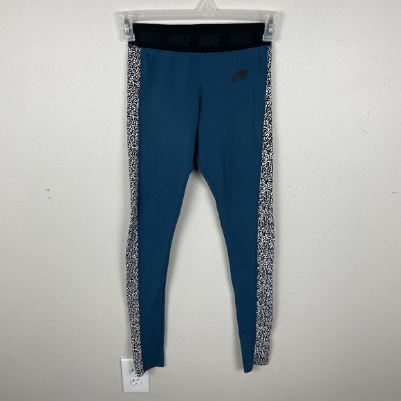 Nike Pants - Nike Women's Leg A See Stirrup Leggings Blue Pants Size Small Running Yoga